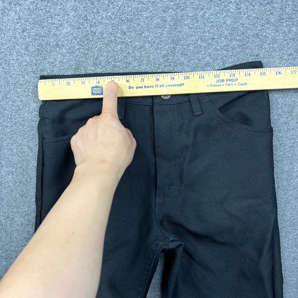 Wrangler Wrancher Dress Jeans Mens 30 Black Fits 30x27 Bootcut Twill - Picture 3 of 14